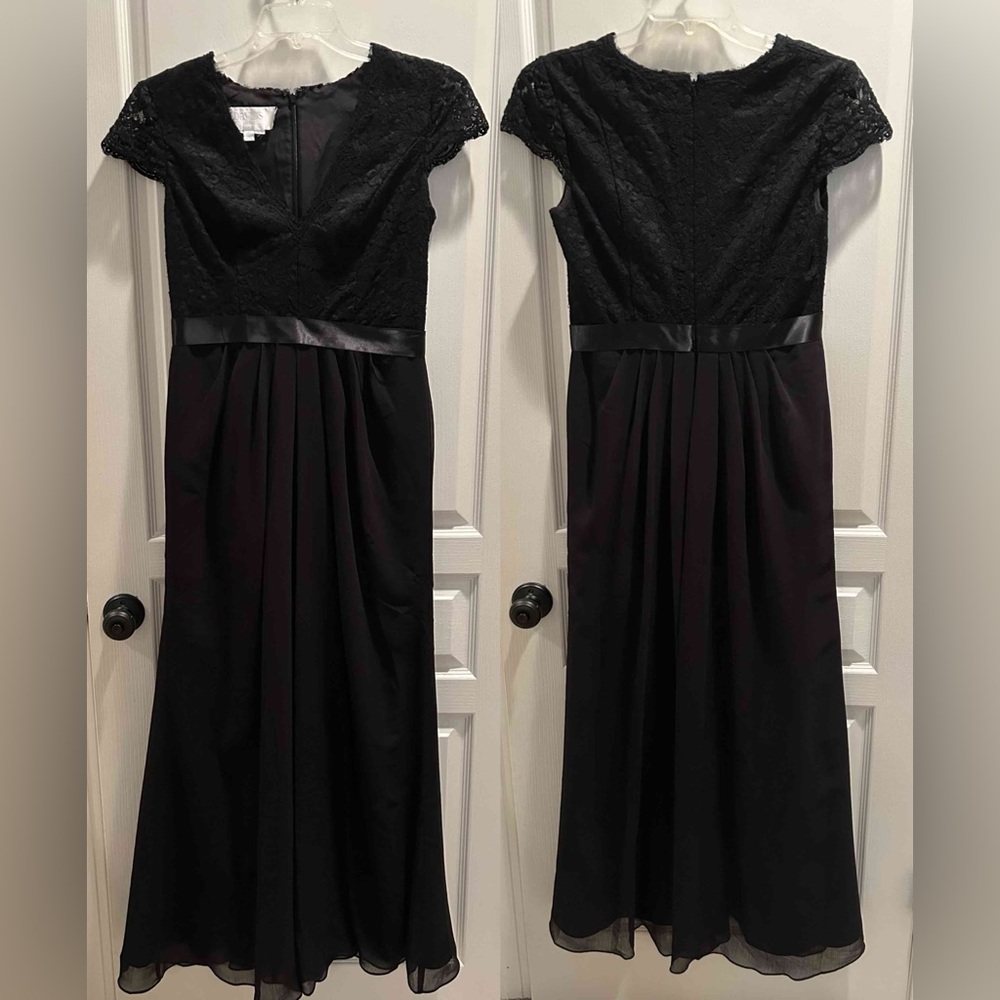 Long Black David’s Bridal Dress